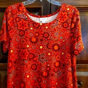 Colorful high-low dress